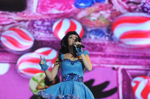 Rio Janeiro Setembro 2011 Cantora Katy Perry Show Durante Rock — Fotografia de Stock