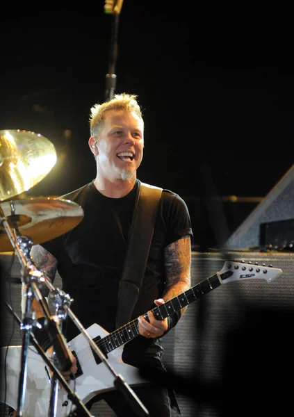 Rio Janeiro Septiembre 2011 Singer James Hetfield Metallica Group Show —  Fotos de Stock