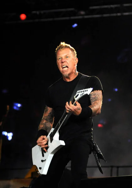 Janeiro Septiembre 2011 Singer James Hetfield Metallica Group Show Rock —  Fotos de Stock