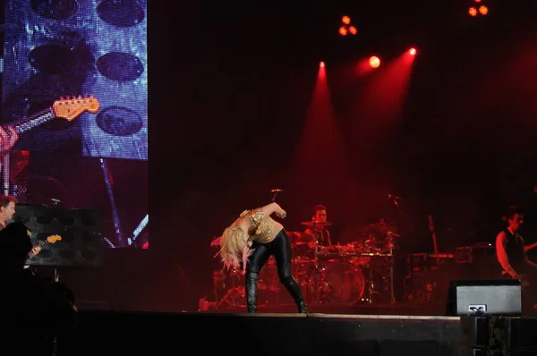 Rio Janeiro Septiembre 2011 Espectáculo Cantante Shakira Durante Rock Río —  Fotos de Stock
