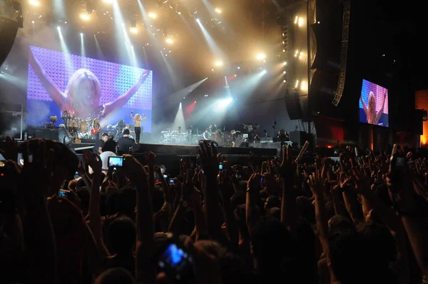 Rio Janeiro September 2011 Sängerin Shakira Tritt Beim Rock Rio — Stockfoto