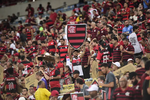 Rio Janeiro Brasil Julho 2019 Apoiantes Flamengo Durante Partida Flamengo — Fotografia de Stock