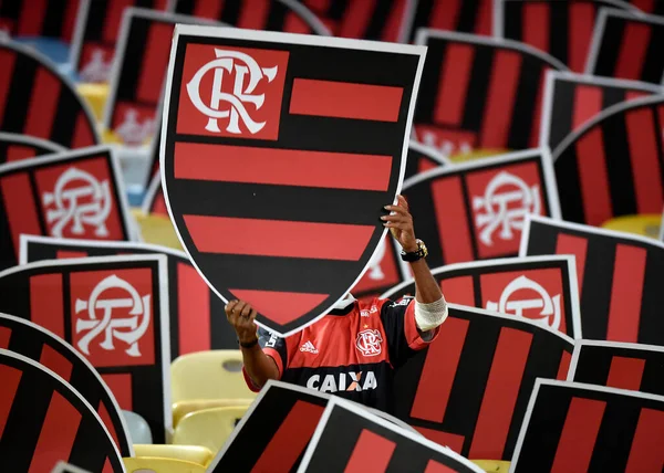 Rio Janeiro Brazília 2019 Július Flamengo Futball Szurkolók Flamengo Emelec — Stock Fotó