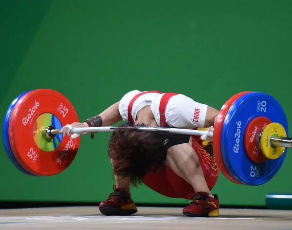 Olympiske Leker 2016 Vektløfting – stockfoto