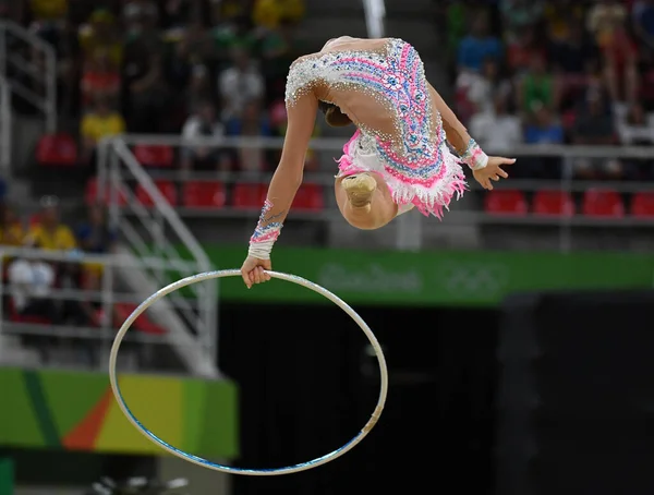 Rytmisk Gymnastikk Natalia Rodrigues Brazil Rio Janeiro 2016 Utdanning Rio – stockfoto
