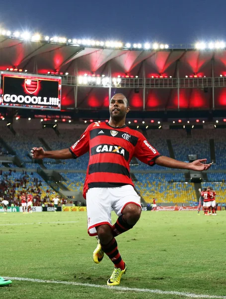 Flamengo Kulübünden Futbolcular Brezilya Futbol Şampiyonası Sırasında Hareket Halindeler — Stok fotoğraf