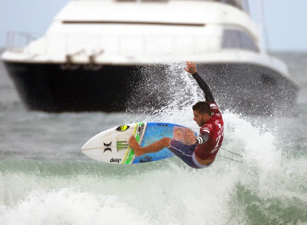 Rio de Janeiro, 12 Mayıs 2015, Rio de Janeiro 'da dünya sörf şampiyonası sahnesi, Brra da Tijuca plajı.