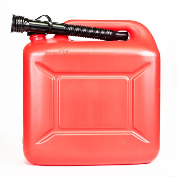 Beyaz bir arka plan üzerinde izole petrol teneke kutu