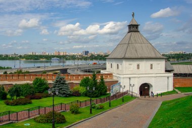 Iside Kazan Kremlin şehir manzaralı, Tataristan, Rusya