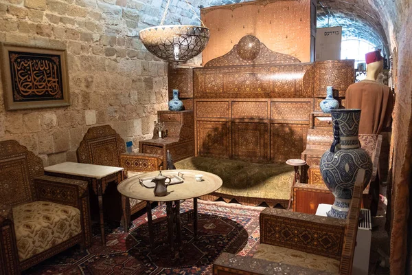 Exhibits inside the Walls Museum, Acre Israel — Stock Photo, Image