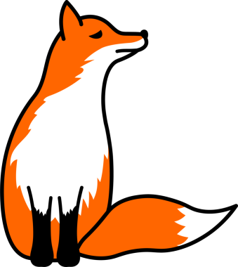 çizgi film kızıl tilki, çocuklar için sonbahar sembolü