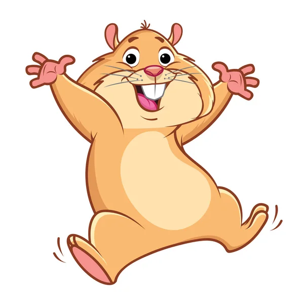 Komik Hamster çıkartmaları. Duygular.