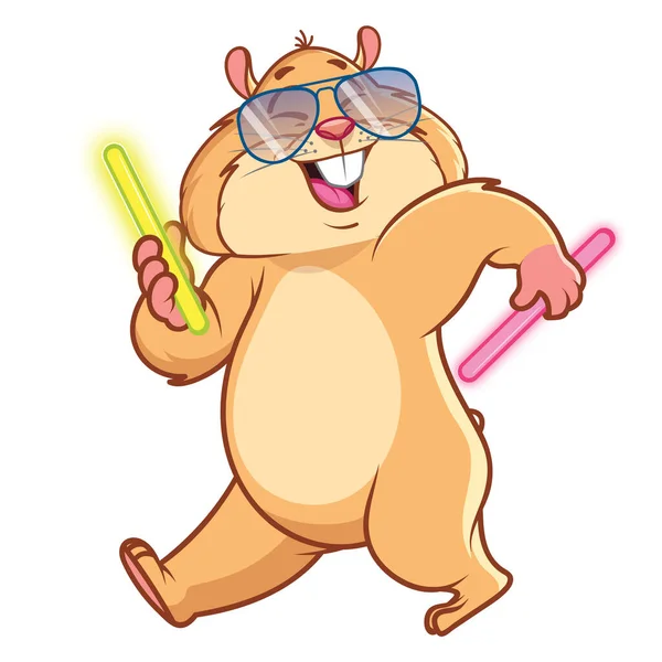 Komik Hamster çıkartmaları. Duygular.