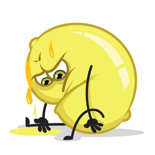 Ginger Lemon Komik Duyguları — Stok Vektör