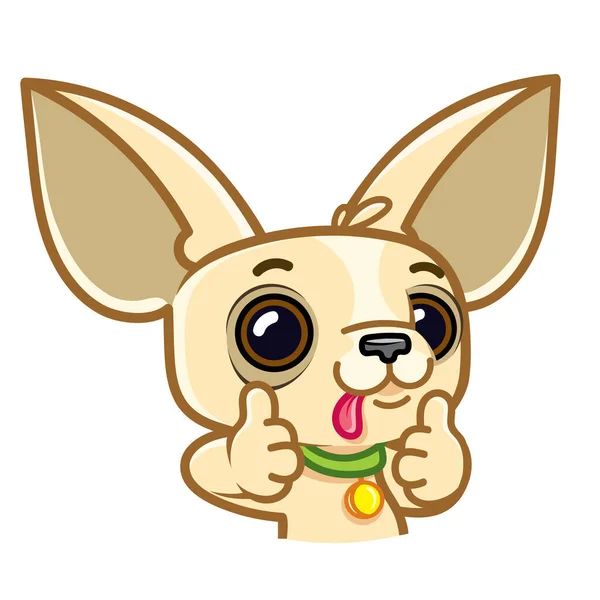 Engraçado Chihuahua Emoções Adesivo Pack — Vetor de Stock