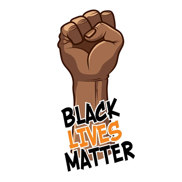 Black Lives Matter Racism — Stock Vector