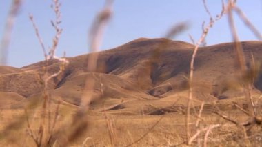 Dağlar ve Kazakistan, çekim düşük nokta eteklerinde