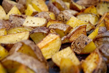 Kızarmış patates, gevrek dilimleri Idaho patates parçaları
