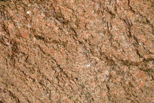 Textura Pedra Destruída Granito Rosa Pequenas Inclusões — Fotografia de Stock