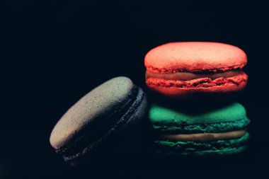 Güzel renkli macaroons