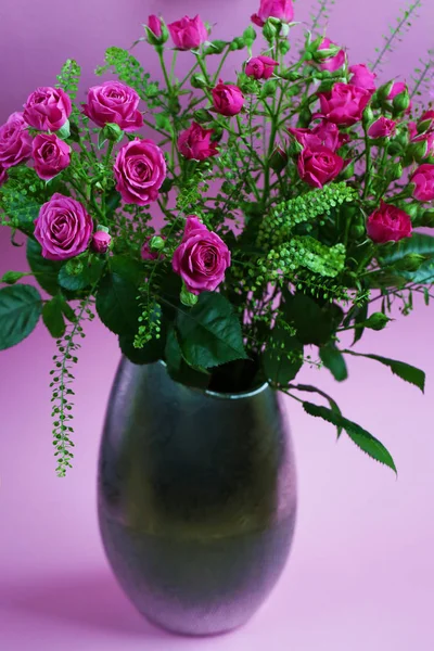 Аромат Цветов Розами Другими Растениями Закрывается — стоковое фото