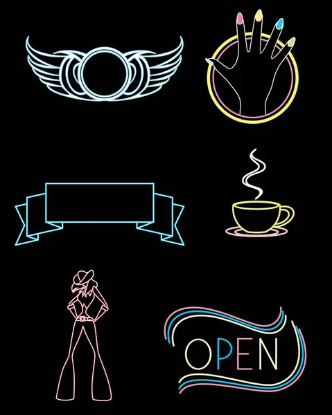 Ilustración Vectorial Del Conjunto Signos Las Diferentes Instituciones — Vector de stock