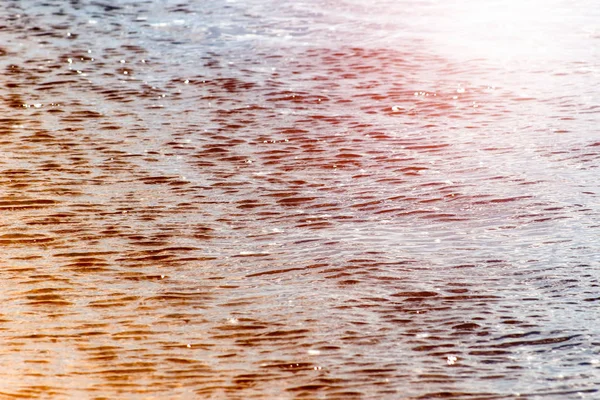 Onda rio luz solar reflexão Natureza fundo — Fotografia de Stock
