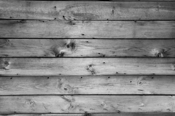 Old wooden background. Wooden table or floor. Black and white. — Stock Photo, Image