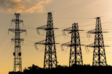 Yüksek gerilim enerji hatları ile elektrik dağıtım