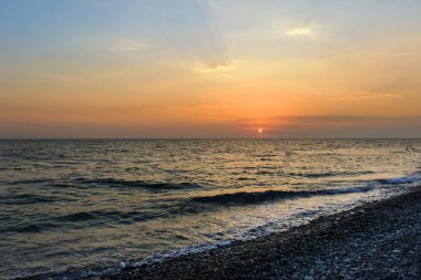 Deniz on Sunset. güzel gün batımı