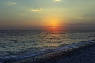 Deniz on Sunset. güzel gün batımı