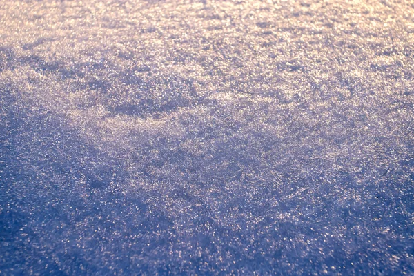 Textura Neve Brilha Lindamente Pôr Sol — Fotografia de Stock