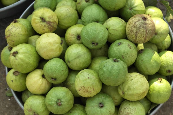 Guaven Früchte Ähnlich Hügeligem Grünen Apfel — Stockfoto