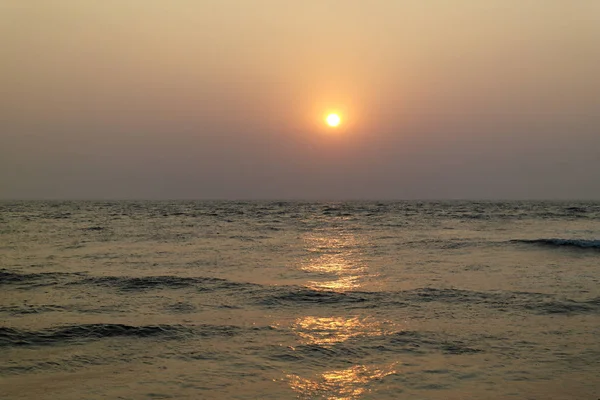 Pôr Sol Para Horizonte Oceano Índico — Fotografia de Stock