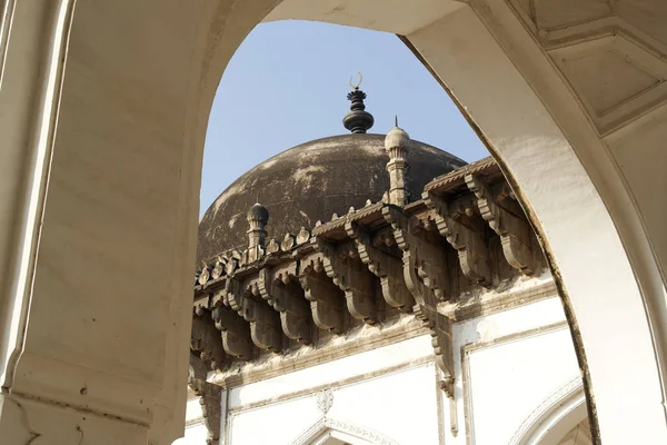 Los Elementos Decoración Tumba Mezquita Ibrahim Rauza Bidzhapur India — Foto de Stock