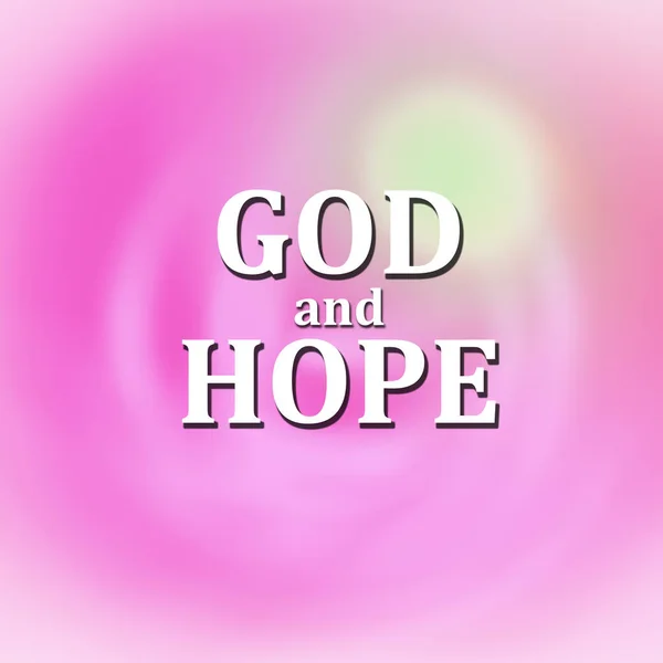 하나님의 신성한 분홍색 배경의 텍스트 — 스톡 사진