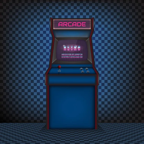 Retro Arcade Gry Maszyny Ilustracja Wektorowa — Wektor stockowy