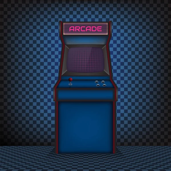 Macchina Gioco Arcade Retrò Illustrazione Vettoriale — Vettoriale Stock