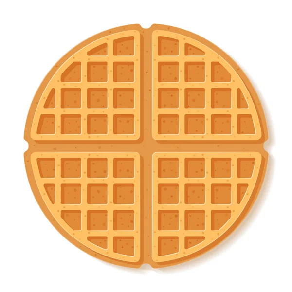 Runde Waffeln Vektorillustration — Stockvektor