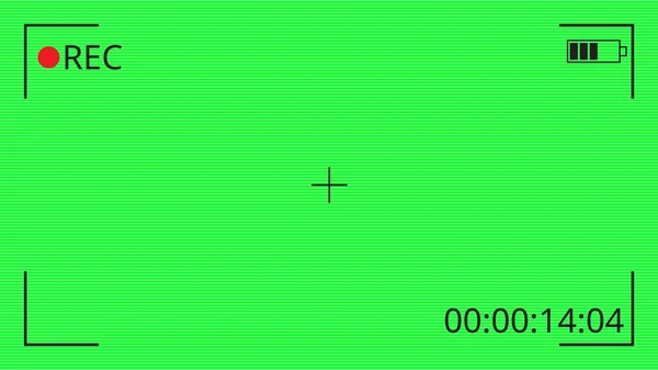 视频录制界面 视频摄像机屏幕 向量例证 — 图库矢量图片