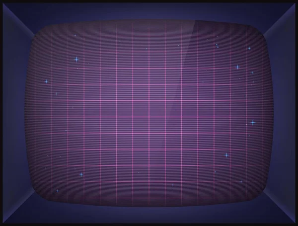 Retro Atari oyun makinesi. Ekran arka planı. Vektör çizim.