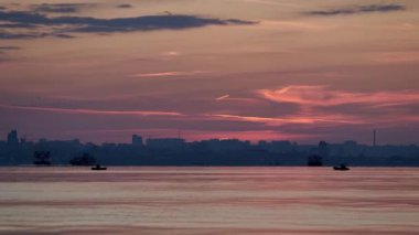 Yaz gündoğumu, Rusya, Samara, Volga