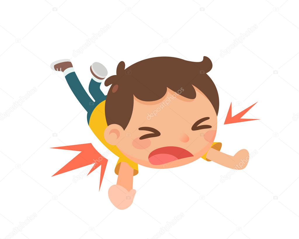 Illustrazione stock Bambino Che Cade Terra di ©yutthaphan #229259224, image size:1024x819