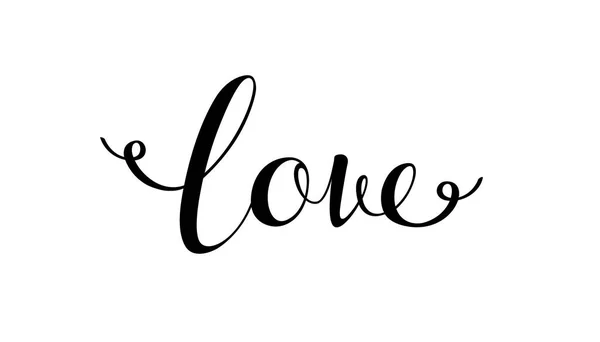 Amore Mano Scrittura Calligrafia — Foto Stock
