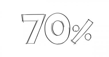 Yüzde 70 elle çizilmiş karalama çizgisi animasyonlu.