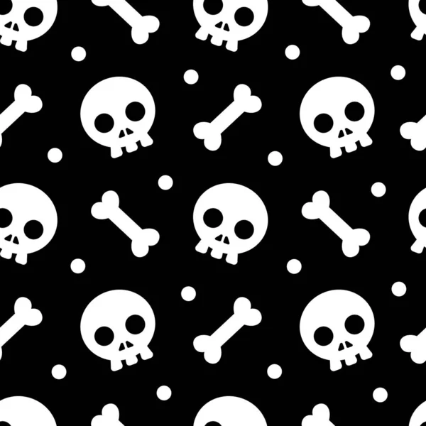 Halloween Pattern Wallpaper Gift Present Halloween Day Skeletons Bones Stock Picture