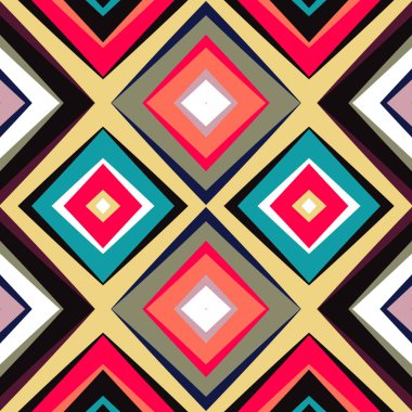 Geometrik gökkuşağı seamless modeli. Basit normal renkli spektrum arka plan.