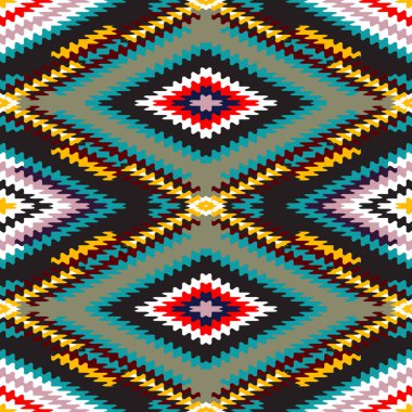 Geometrik gökkuşağı seamless modeli. Basit normal renkli spektrum arka plan.