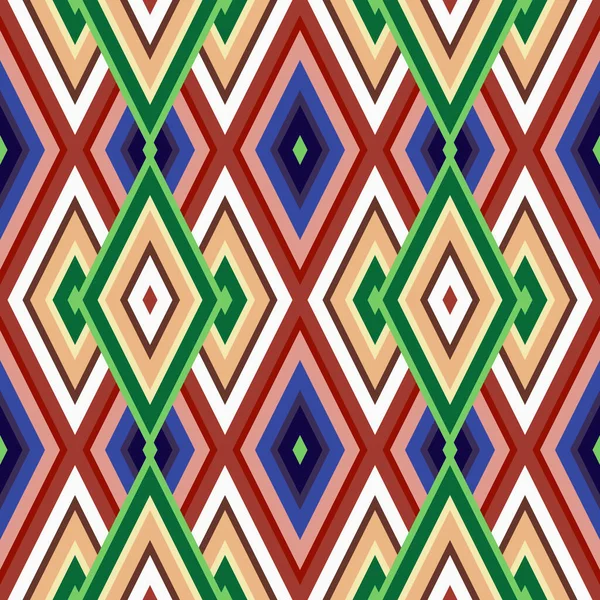 ベクトルシームレスパターン。幾何学的な虹シームレスなイラスト — ストックベクタ