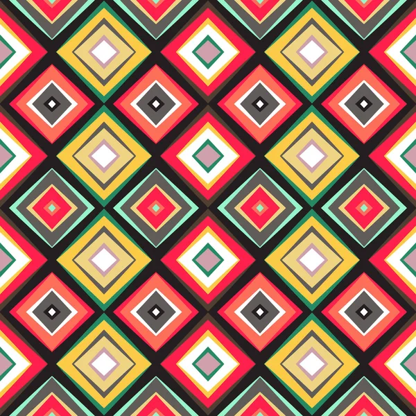 ベクトルシームレスパターン。幾何学的な虹シームレスなイラスト — ストックベクタ